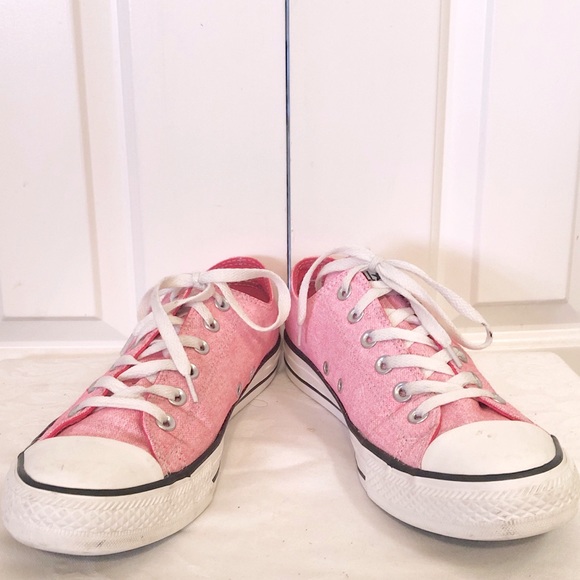 Converse Shoes - Converse All Star low top pale pink sneakers. 10